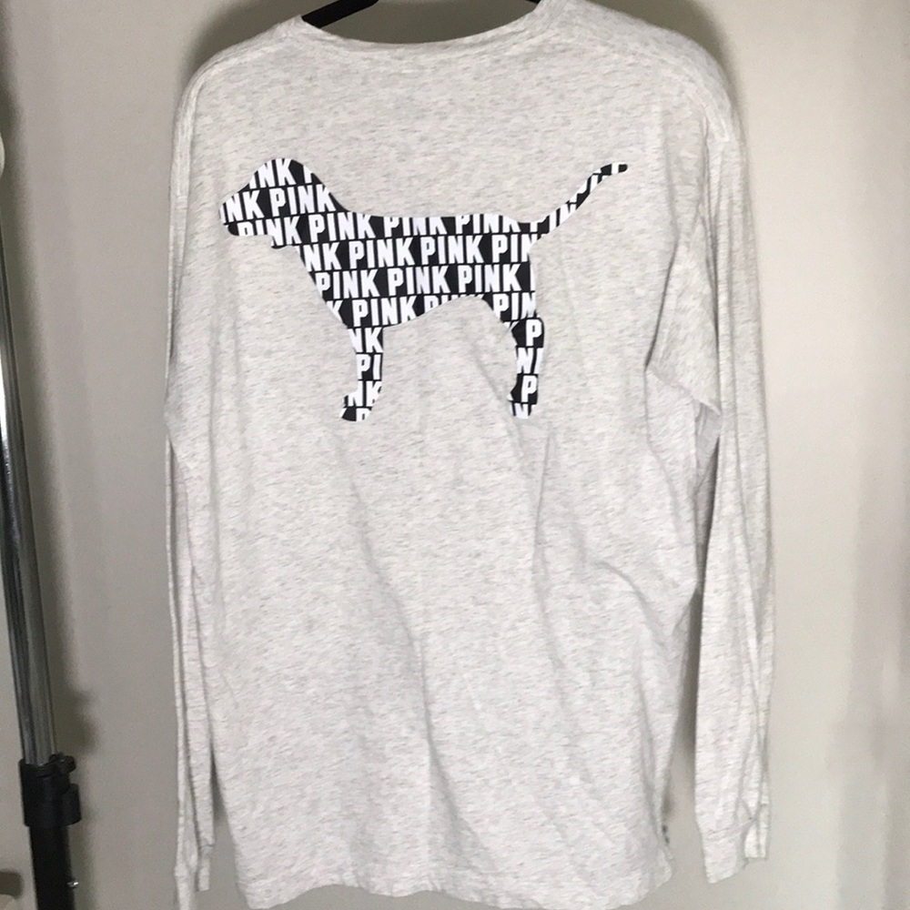 A Pink Victoria Secret long sleeve shirt